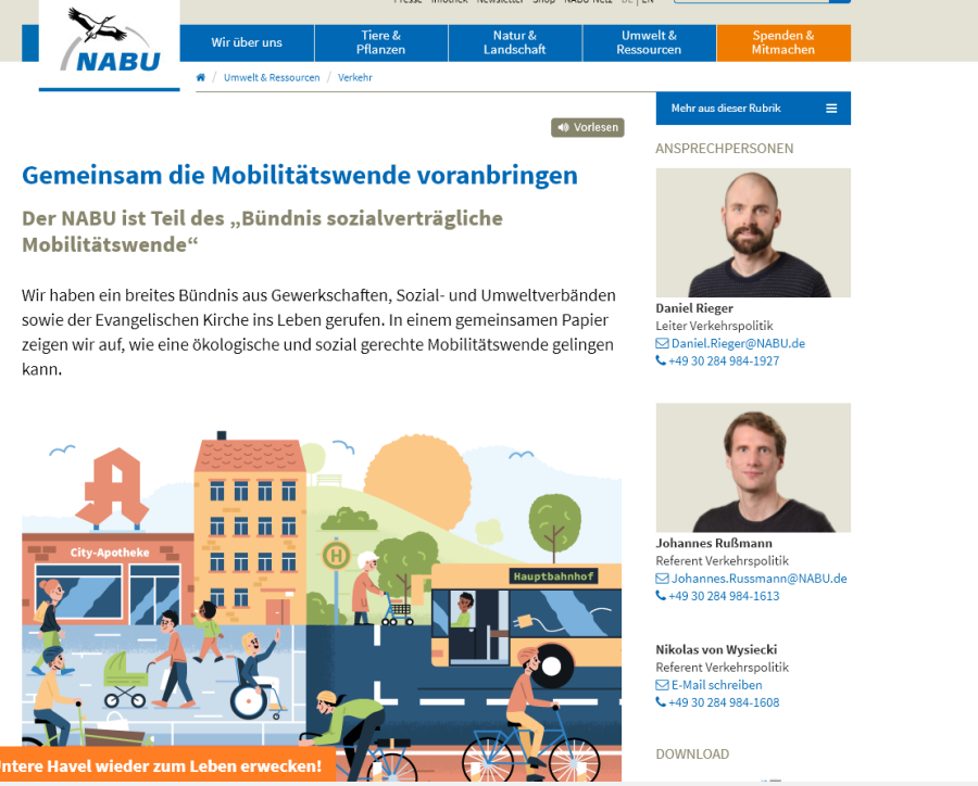 Cover: Gemeinsam die Mobilitätswende voranbringen