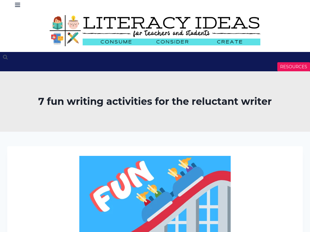 Cover: 7 fun writing activities