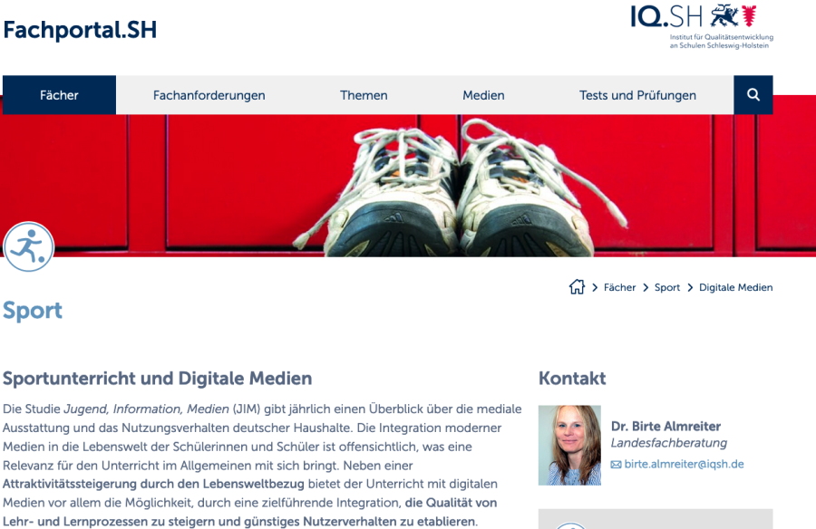 Cover: Digitale Medien - IQSH Fachportal