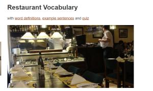 Cover: Restaurant Vocabulary | EnglishClub