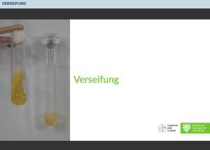 Cover: Verseifung 