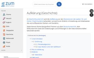 Cover: Aufklärung (Geschichte) | ZUM-Unterrichten
