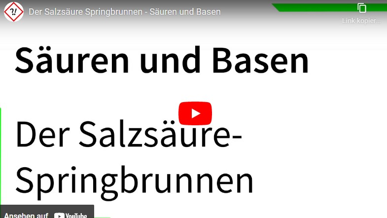 Cover: Der Salzsäure Springbrunnen - Säuren und Basen