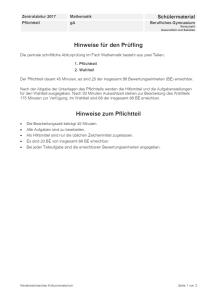 Cover: Abitur 2017 Mathematik gA Pflichtteil Berufliches Gym. Wirtschaft/Gesundheit/Soziales Lernende Niedersachsen