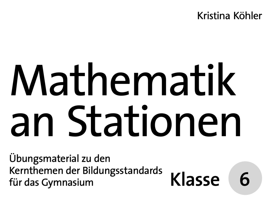 Cover: Mathematik an Stationen