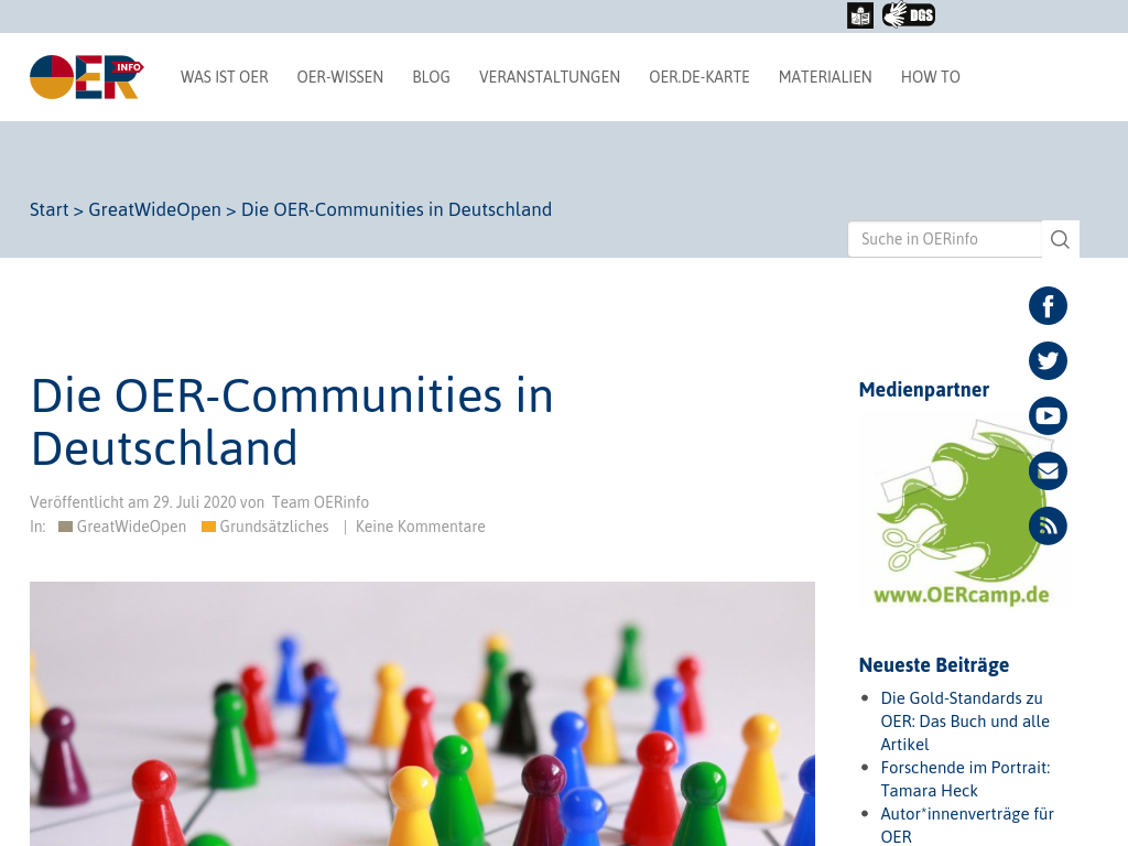 Cover: Die OER-Communities in Deutschland
