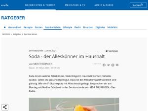 Cover: Putzen, Waschen, Bleichen: Soda - der Alleskönner im Haushalt 