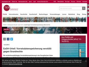 Cover: EuGH-Urteil: Vorratsdatenspeicherung verstößt gegen Grundrechte