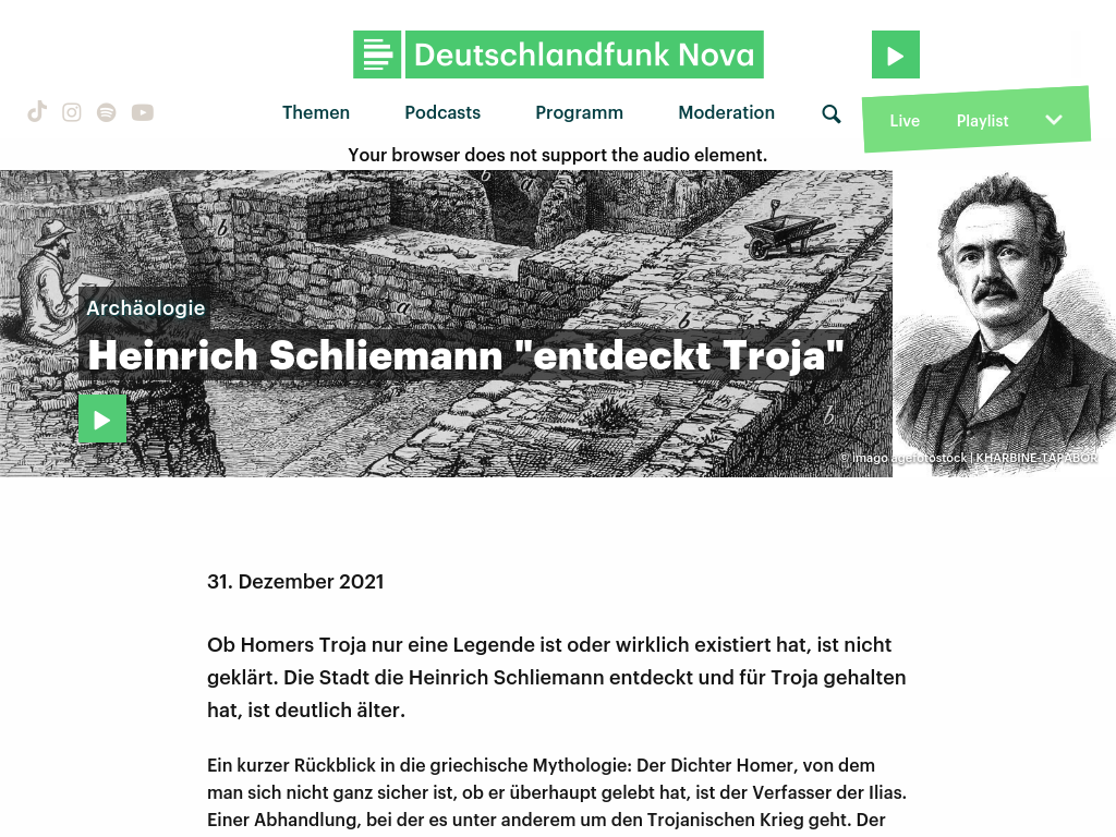 Cover: Heinrich Schliemann 
