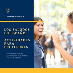 Cover: Actividades de saludos en español | Academia de Español