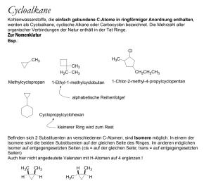 Cover: Cycloalkane - Script