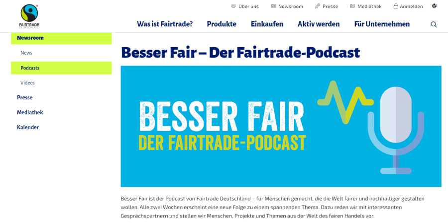 Cover: Podcasts: Fairtrade Deutschland