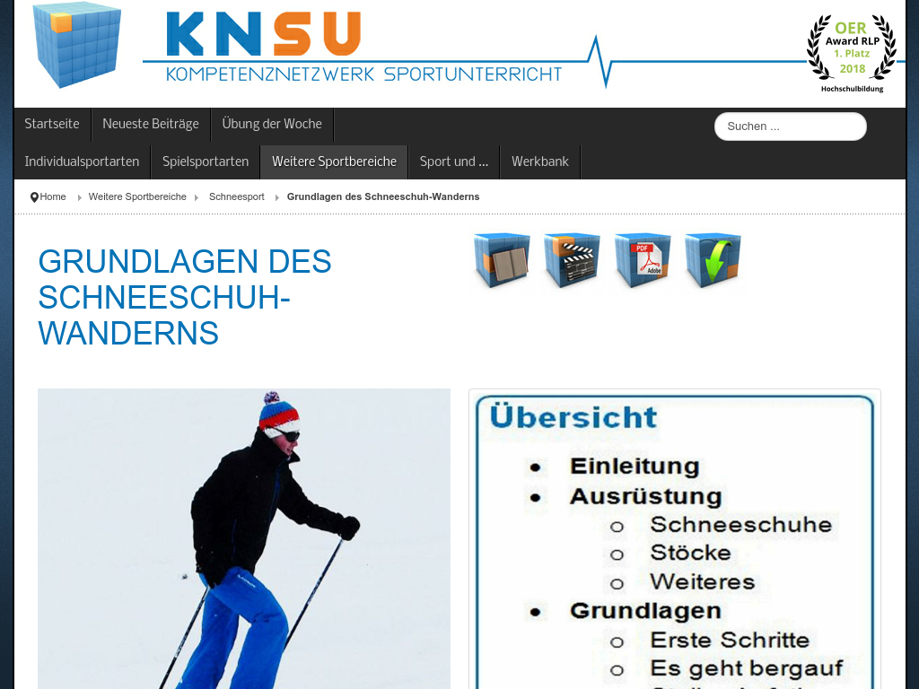Cover: Grundlagen des Schneeschuh-Wanderns - KNSU