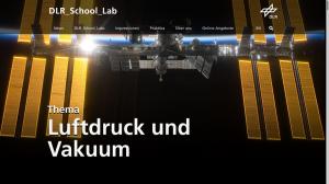 Cover: Lernmodul: Luftdruck und Vakuum des DLR_School_Lab