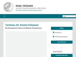 Cover: Smarte Polymere |  max-wissen.de