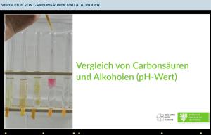 Cover: Vergleich von Carbonsäuren und Alkoholen (pH-Wert) 