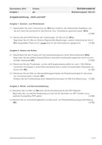 Cover: Schriftliche Abituraufgaben Niedersachsen 2016 Chemie Kurs auf grundlegendem Anforderungsniveau (gA) Aufgabe 1