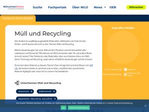 Cover: Müll und Recycling | Wir lernen online