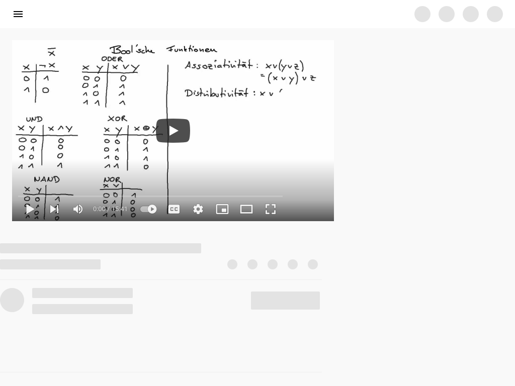 Cover: Bool'sche Algebra: Informatik - YouTube