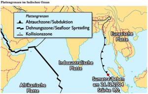 Cover: Plattengrenzen im Indischen Ozean. Ohne Beschriftung