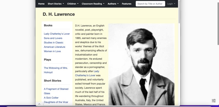 Cover: D. H. Lawrence