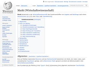 Cover: Markt (Wirtschaftswissenschaft) - wikipedia.org