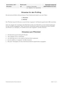 Cover: Abitur 2017 Mathematik eA Pflichtteil ZBW/FWS/Nichtschüler Lernende Niedersachsen