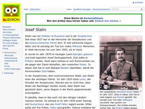 Cover: Klexikon Eintrag Josef Stalin