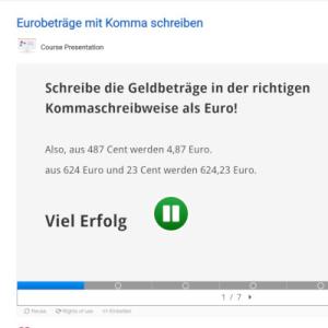 Cover: Eurobeträge mit Komma schreiben | ZUM-Apps