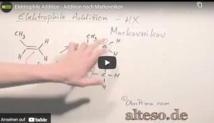 Cover: Elektrophile Addition - Addition nach Markovnikov - YouTube