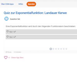 Cover: Quiz zur Exponentialfunktion: Landauer Kerwe | ZUM-Apps