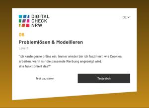 Cover: Digital Check NRW - Problemlösen und Modellieren