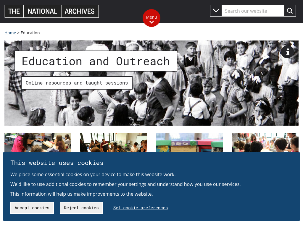 Cover: Education and Outreach - The National Archives