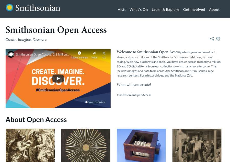 Cover: Smithsonian Open Access | Smithsonian Institution