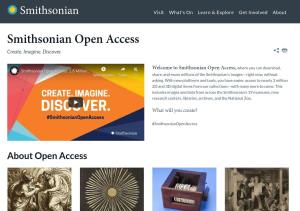 Cover: Smithsonian Open Access | Smithsonian Institution