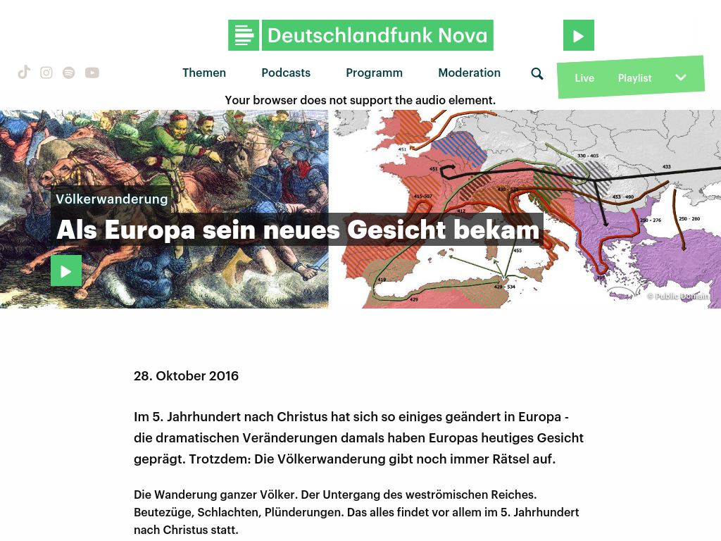 Cover: Völkerwanderung - Als Europa sein neues Gesicht bekam