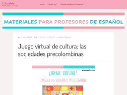 Cover: Las sociedades precolombinas | Juego virtual de cultura