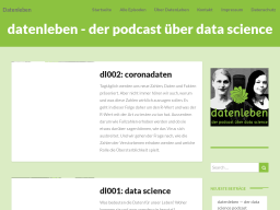 Cover: Datenleben – der Podcast über Data Science