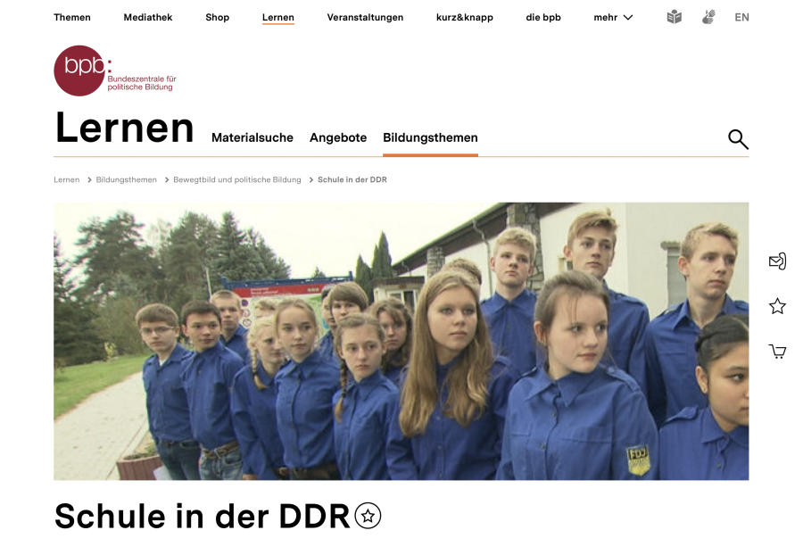 Cover: Schule in der DDR 
