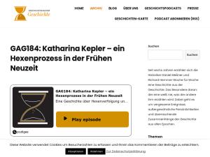Cover: GAG184: Katharina Kepler - ein Hexenprozess in der Frühen Neuzeit - Geschichten aus der Geschichte