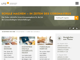 Cover: Landesmedienzentrum Baden-Württemberg - Schule machen in Zeiten des Coronavirus