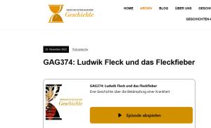 Cover: GAG374: Ludwik Fleck und das Fleckfieber - Geschichten aus der Geschichte