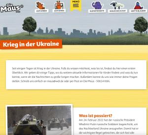 Cover: Krieg in der Ukraine - Die Seite mit der Maus - WDR