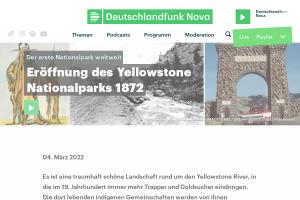 Cover: Eröffnung des Yellowstone Nationalparks 1872