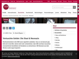 Cover: Die Stasi & Neonazis in der DDR