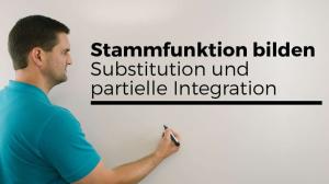 Cover: Stammfunktion bilden mit Substitution und partielle Integration | Mathe by Daniel Jung