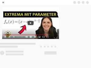 Cover: FUNKTIONSSCHAREN Extrempunkte e Funktion – Extremstellen mit Parameter berechnen - YouTube
