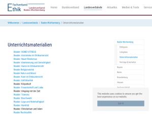 Cover: Unterrichtsmaterialien - fachverband-ethik.de