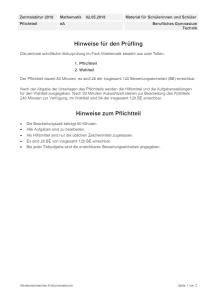 Cover: Abitur 2018 Mathematik eA Pflichtteil Berufliches Gym. Technik Lernende Niedersachsen