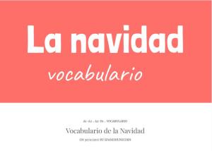 Cover: Vocabulario de la Navidad |  Ejercicios interactivos